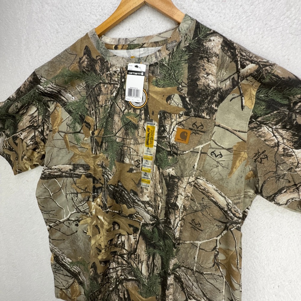 Carhartt Short Sleeve Camouflage Tshirt Mens XLT Tall NWT K287 977 Camo Hunting